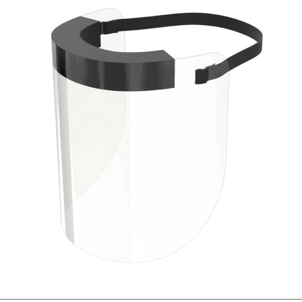🌺Safety Face Shield Clear/Black (Lot of 3)